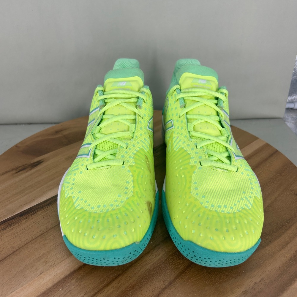 New Balance Fresh Foam Lav V2 Womens Tennis Shoes Yellow Green Size 12 Wide - Picture 2 of 8